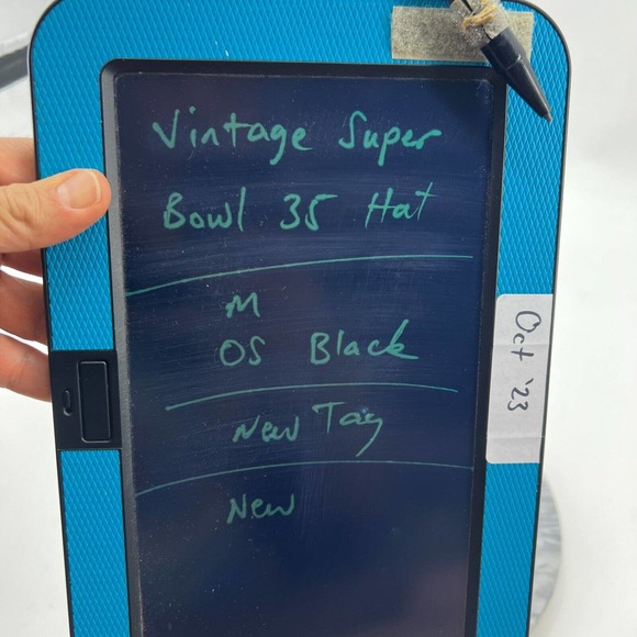 Vintage Super Bowl XXXV 35 Hat Mens OSFA Tampa Florida 2001 Baltimore Ravens - Picture 9 of 10